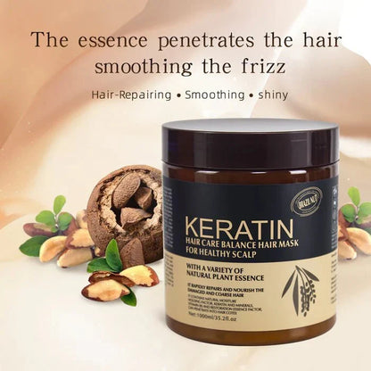 Keratin Hair Mask Treatment 500ml | Deep Repair & Nourishing Hair Care Mask for Smooth, Healthy Hair