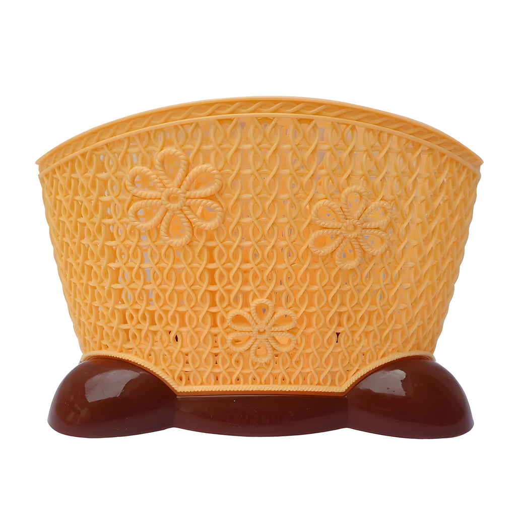 3-Compartment Cutlery Organizer Basket | Kitchen Dinnerware & Utensil Storage Holder