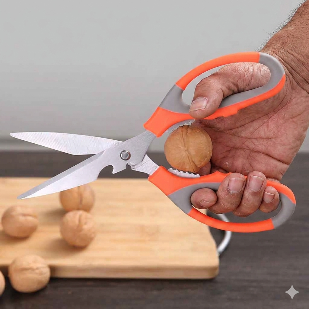 Multi Purpose Kitchen Scissors | Heavy Duty Multi-Function Kitchen Shears with Bottle Opener