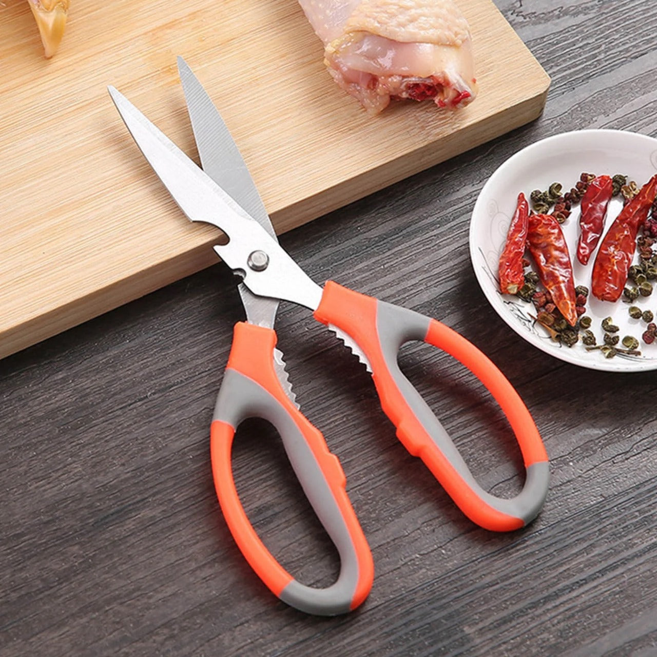 Multi Purpose Kitchen Scissors | Heavy Duty Multi-Function Kitchen Shears with Bottle Opener