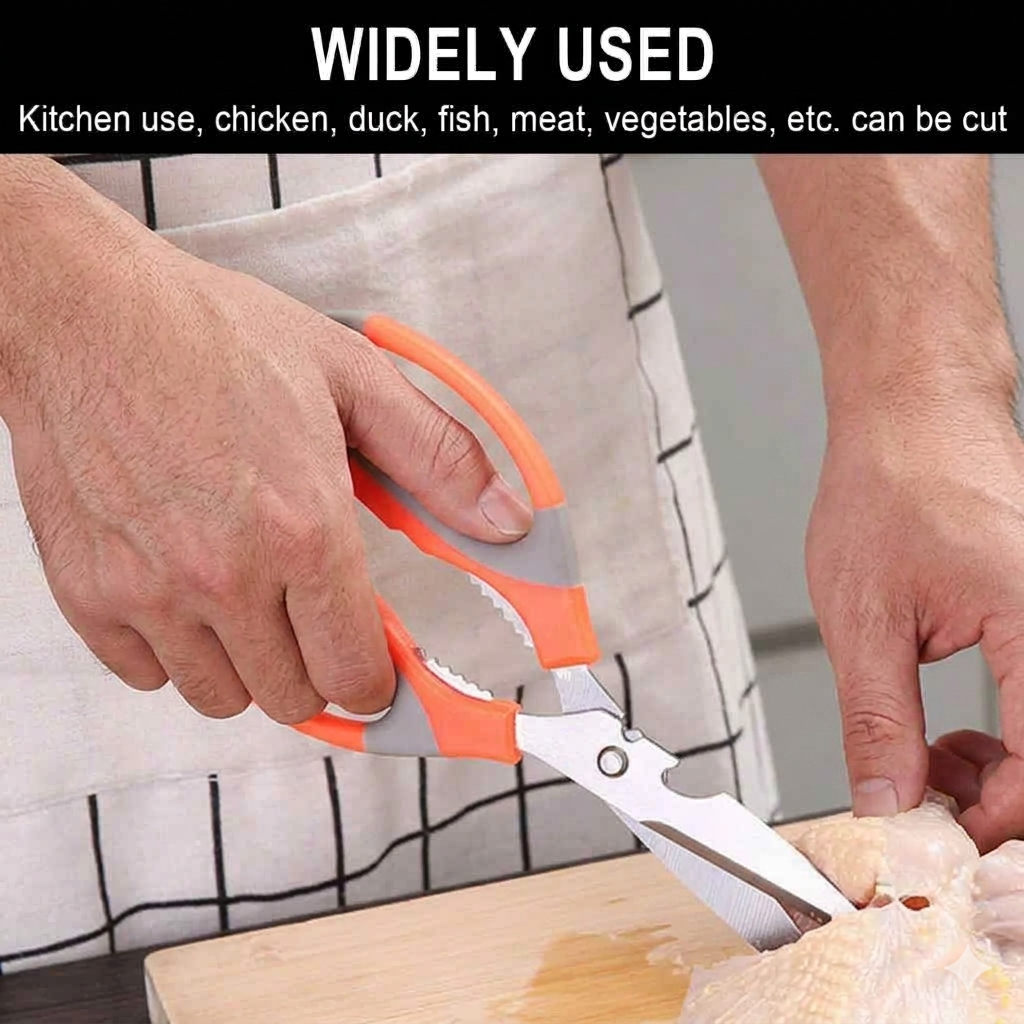 Multi Purpose Kitchen Scissors | Heavy Duty Multi-Function Kitchen Shears with Bottle Opener