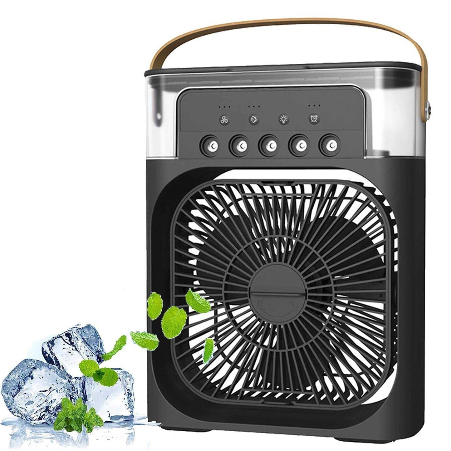 Mini Portable Air Cooler Fan | Evaporative Cooling Personal Air Conditioner with 3-Speed Settings