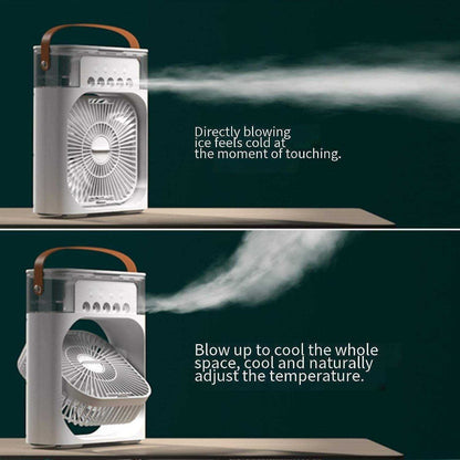 Mini Portable Air Cooler Fan | Evaporative Cooling Personal Air Conditioner with 3-Speed Settings