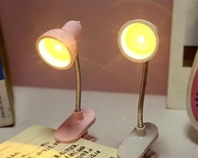 Mini Book Light with Clip | Retro LED Reading Lamp with 360° Flexible Gooseneck (Portable Night Study Light)