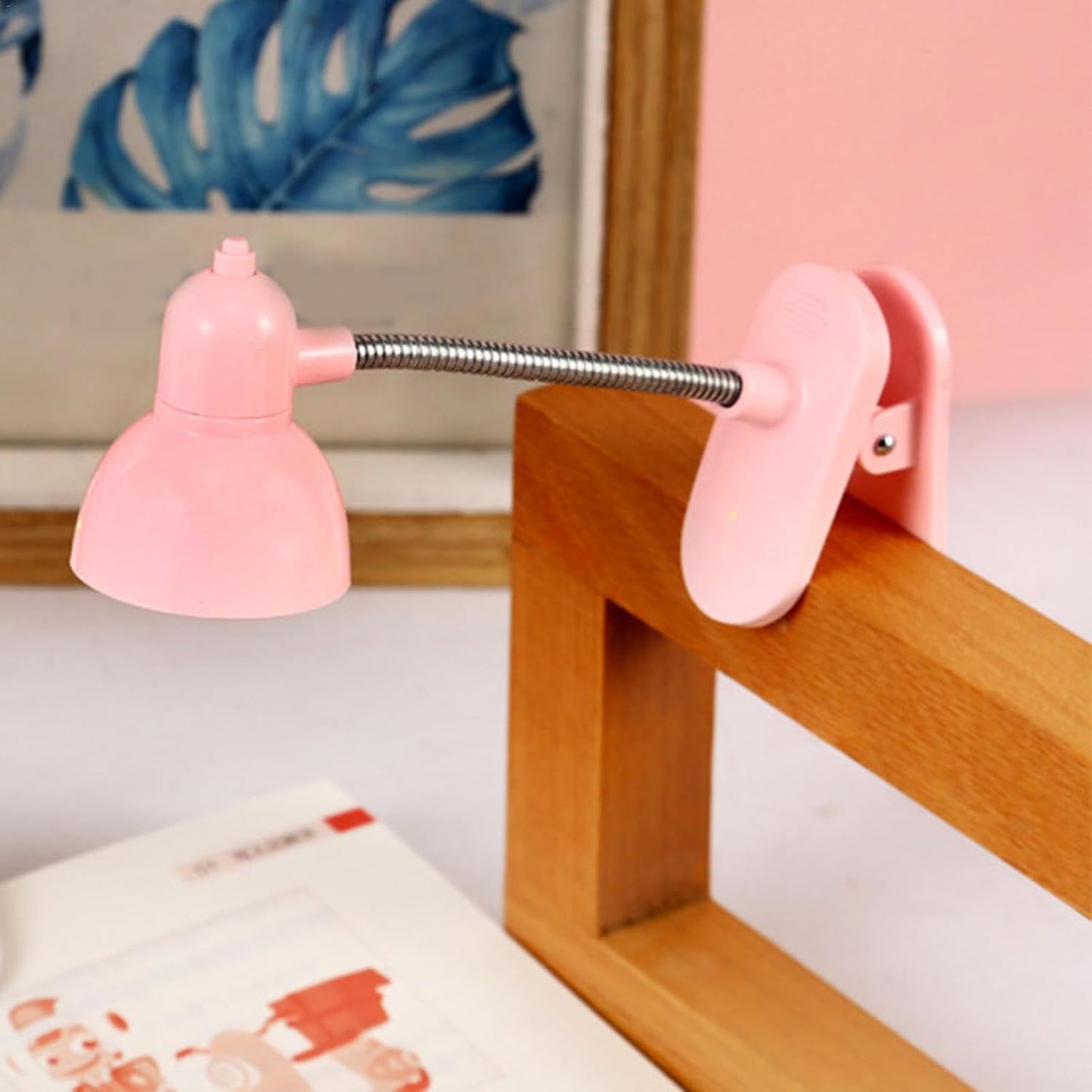 Mini Book Light with Clip | Retro LED Reading Lamp with 360° Flexible Gooseneck (Portable Night Study Light)