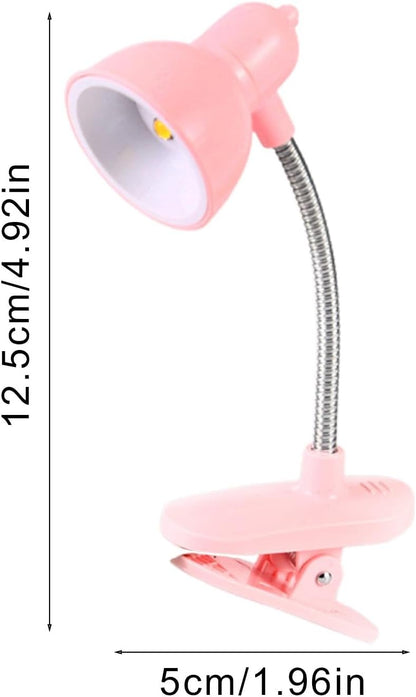 Mini Book Light with Clip | Retro LED Reading Lamp with 360° Flexible Gooseneck (Portable Night Study Light)