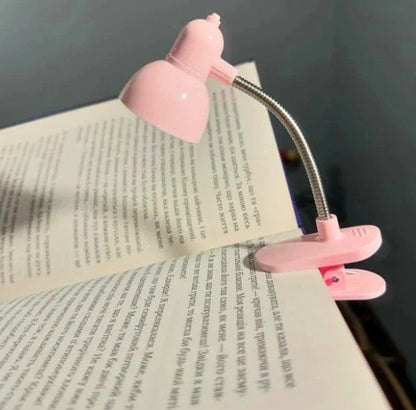 Mini Book Light with Clip | Retro LED Reading Lamp with 360° Flexible Gooseneck (Portable Night Study Light)