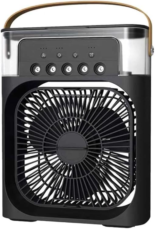 Mini Portable Air Cooler Fan | Evaporative Cooling Personal Air Conditioner with 3-Speed Settings