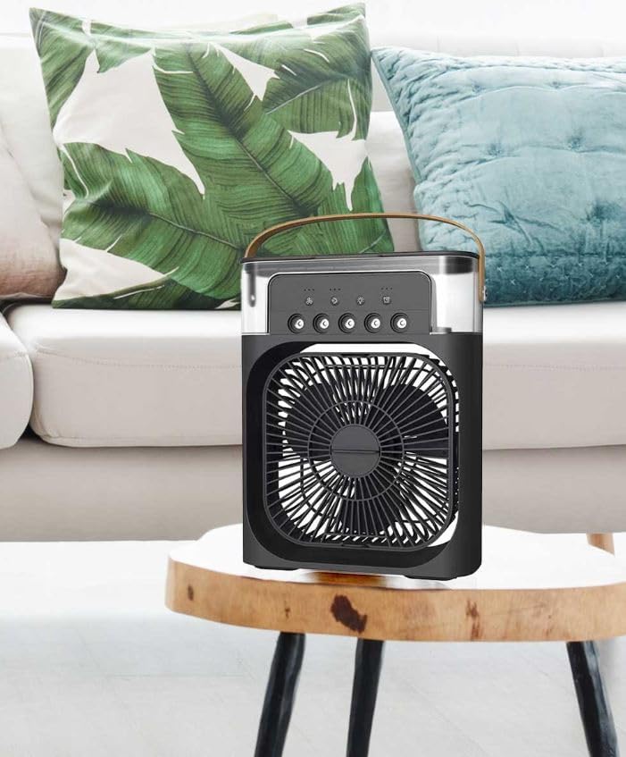 Mini Portable Air Cooler Fan | Evaporative Cooling Personal Air Conditioner with 3-Speed Settings