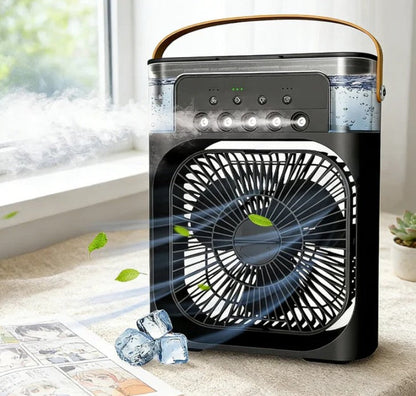 Mini Portable Air Cooler Fan | Evaporative Cooling Personal Air Conditioner with 3-Speed Settings