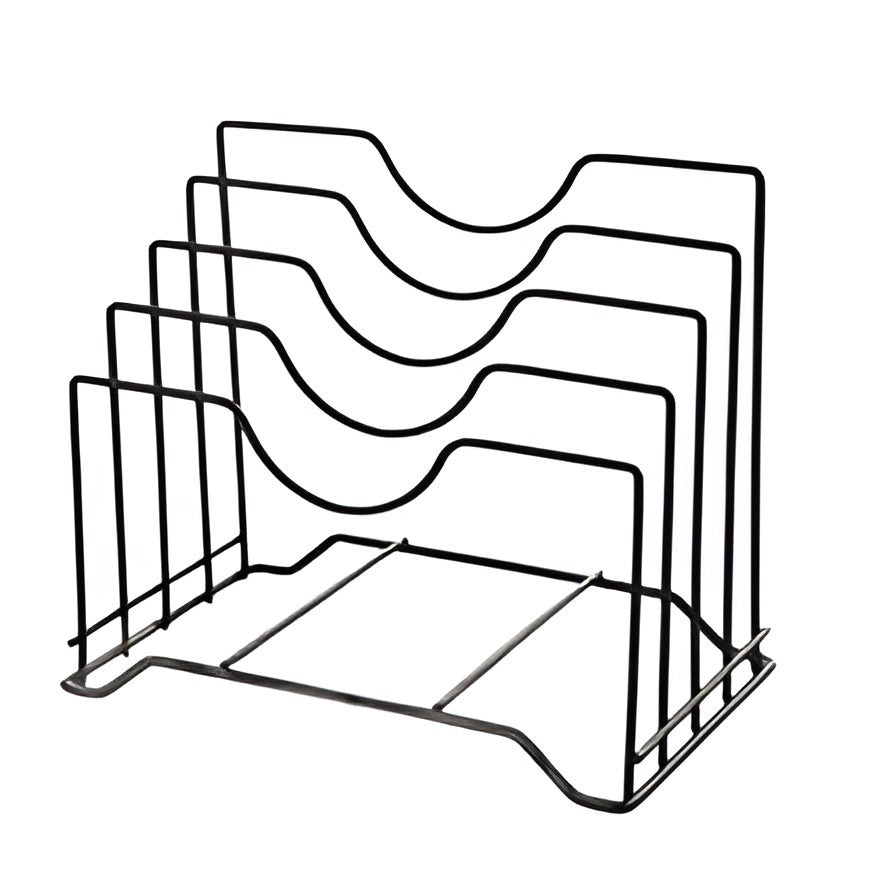 Multi-Functional Kitchen Cutting Board & Pot Lid Organizer Rack | Space-Saving Storage Stand