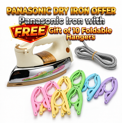 Panasonic Deluxe NI-22AWTXJ + Free Gift (Hangers Pack of 10)