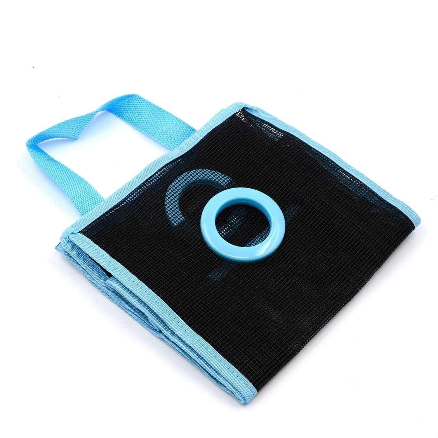 Hanging Plastic Bag Holder & Dispenser | Mesh Storage Organizer for Grocery & Trash Bags