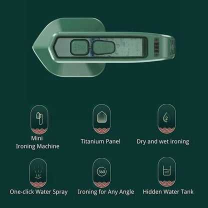Portable Micro Steam Iron | Handheld Mini Garment Steamer for Travel & Home Use