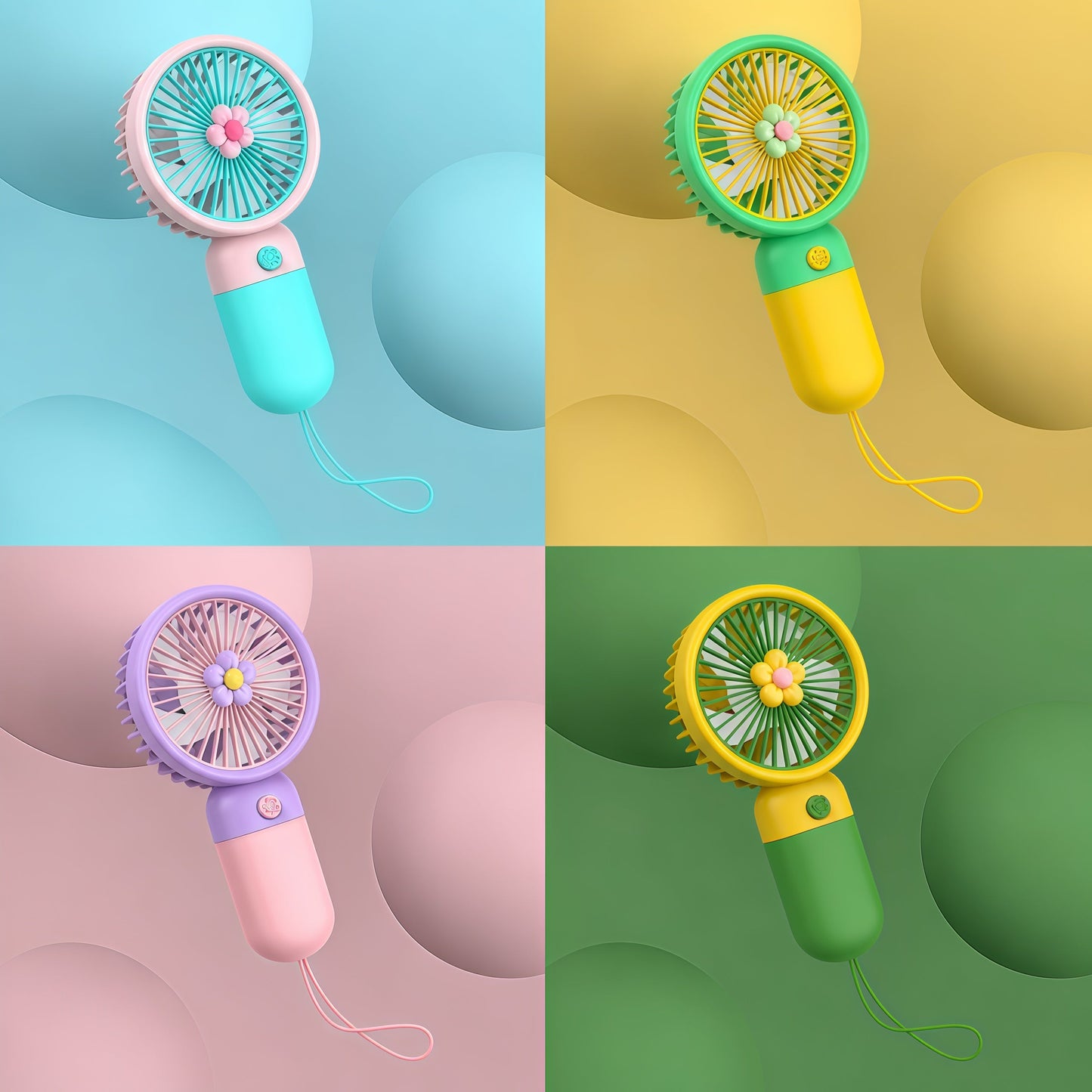 Portable Mini Rechargeable Fan | USB Desktop Stand Fan with Battery, Fast Charging & Premium Box