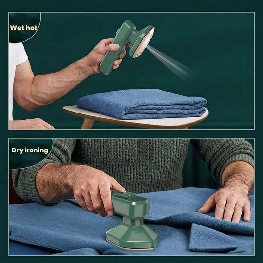 Portable Micro Steam Iron | Handheld Mini Garment Steamer for Travel & Home Use