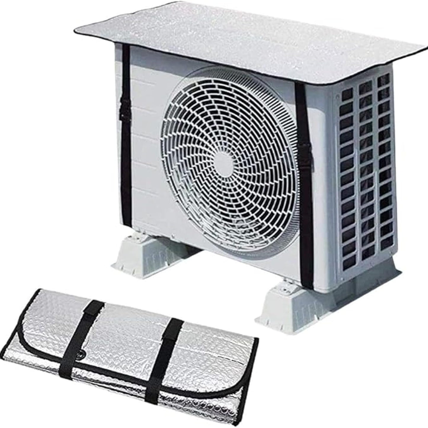 Premium Split AC Outdoor Unit Heat Insulation Sheet | Universal Sun & Weather Protection Cover for AC Condenser (1–2 Ton)