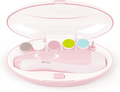 Premium 6-in-1 Electric Baby Nail Trimmer Set | Safe Infant Nail Filer with Storage Case