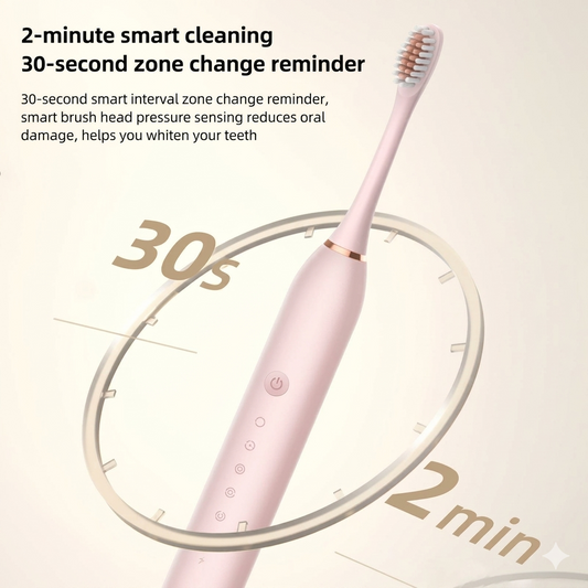 Rechargeable Electric Toothbrush | Sonic Deep Cleaning Toothbrush with Soft Bristles & Type-C Charging