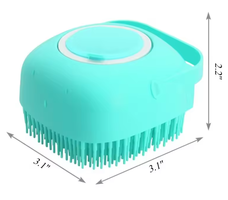 Silicone Bath Body Brush with Soap Dispenser – Random Colour