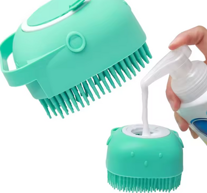 Silicone Bath Body Brush with Soap Dispenser – Random Colour