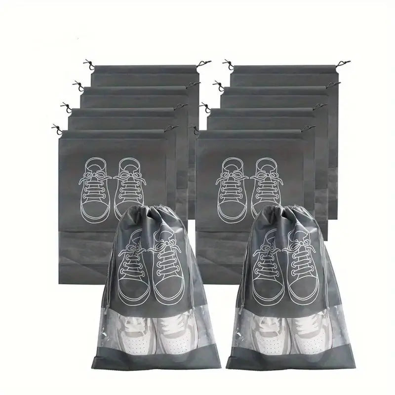 Shoe Bag for Travel & Storage | Dustproof Reusable Organizer Pouch