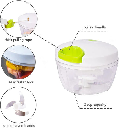 Pull-Cord Vegetable & Fruit Chopper