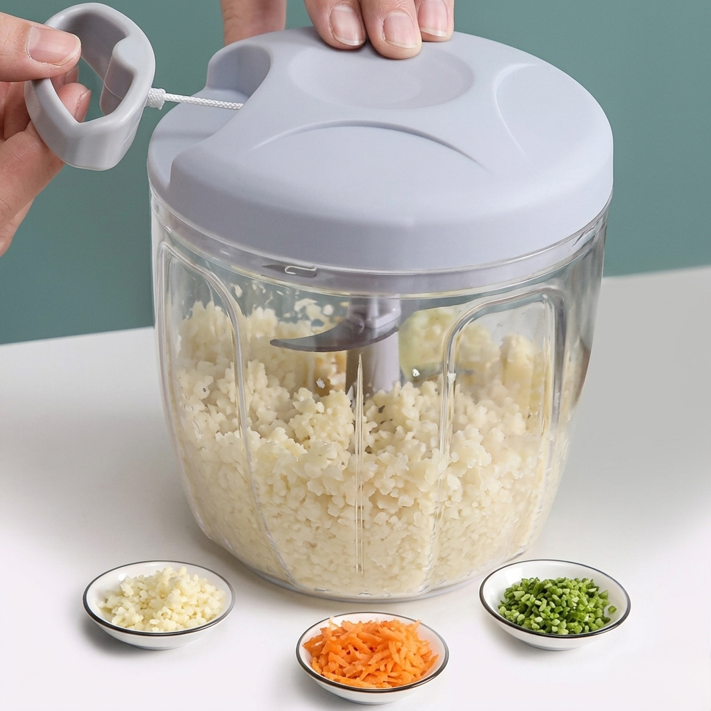 Pull-Cord Vegetable & Fruit Chopper