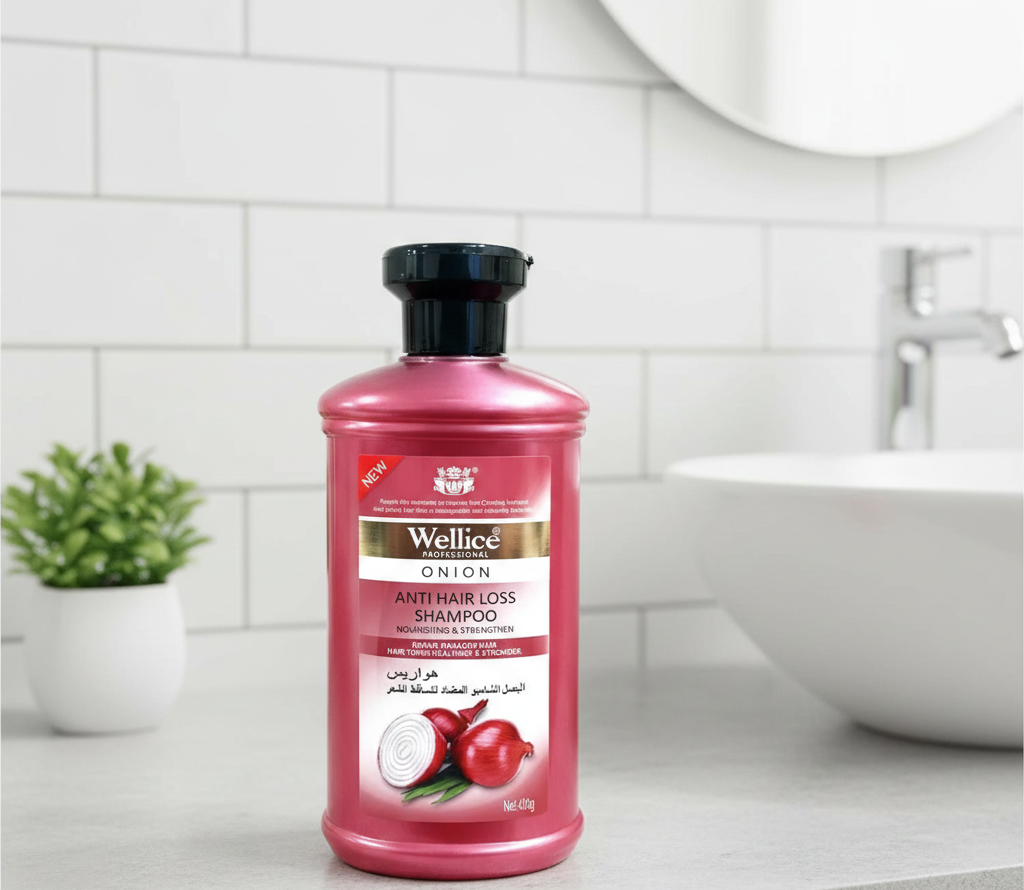 Wellice Professional Onion Anti Hair Loss Shampoo 400g | Strengthening & Nourishing Hair Care Shampoo