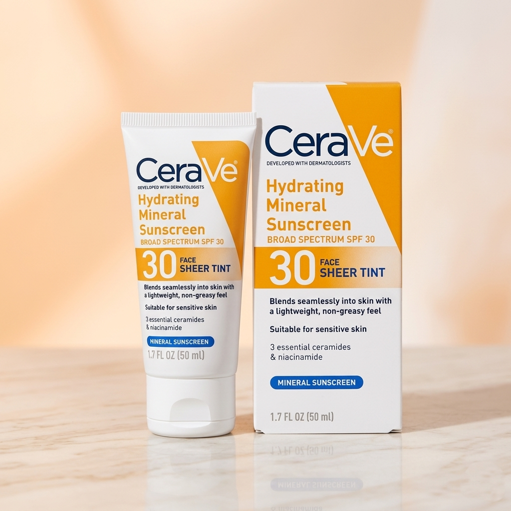 Hydrating Mineral Sunscreen SPF 30 | Broad Spectrum UV Protection (50ml)