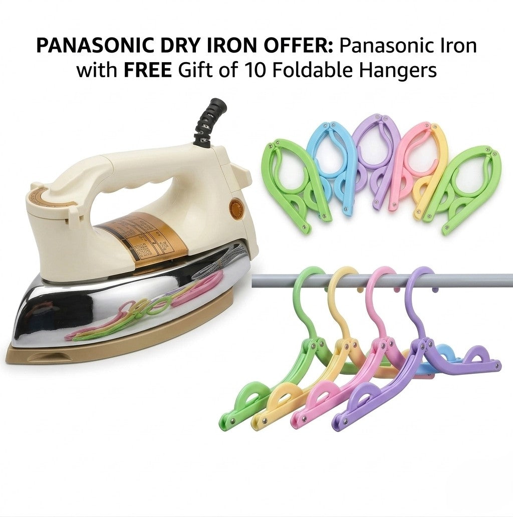 Panasonic Deluxe NI-22AWTXJ + Free Gift (Hangers Pack of 10)